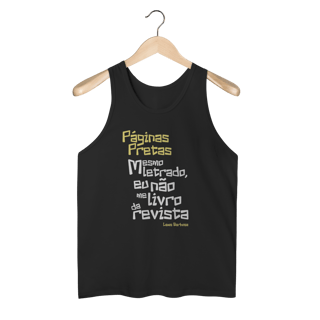 Nome do produto Páginas Pretas - Camiseta Regata