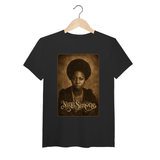 Nome do produto Nina Simone 01 - Camiseta de Algodão Peruano