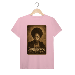 Nome do produto Nina Simone 01 - Camiseta de Algodão Peruano