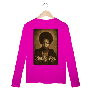 Nome do produto Nina Simone 01 - Camiseta Manga Longa Sport Dry UV
