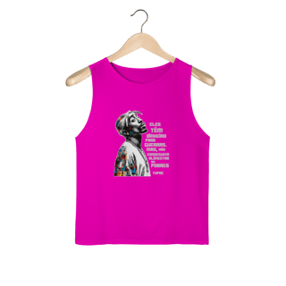 Nome do produto Frase do Tupac- Regata Masculina Sport Dry UV