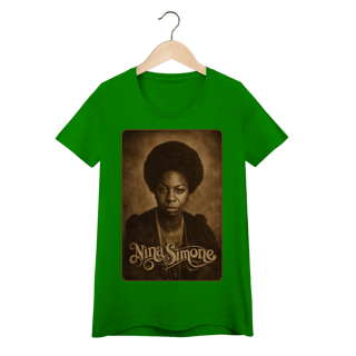 Nome do produto Nina Simone 01 - Camiseta Baby Look