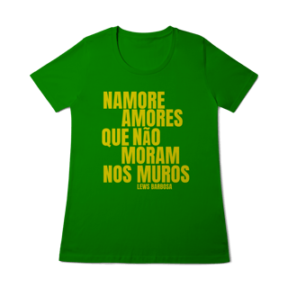 Nome do produto Namore Amores - Camiseta Baby Look