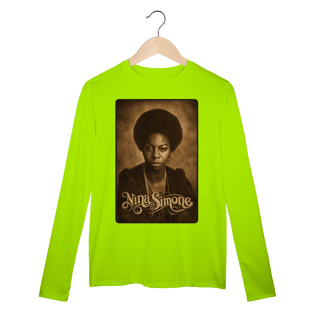 Nome do produto Nina Simone 01 - Camiseta Manga Longa Sport Dry UV