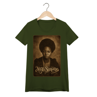 Nome do produto Nina Simone 01 - Camiseta Baby Look