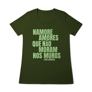 Nome do produto Namore Amores - Camiseta Baby Look