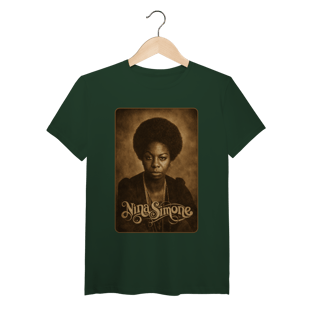 Nome do produto Nina Simone 01 - Camiseta de Algodão Peruano