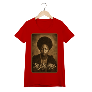 Nome do produto Nina Simone 01 - Camiseta Baby Look