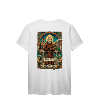 Nome do produto Camiseta Ore e Espere (Padre Pio) 