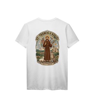Nome do produto Camiseta Instrumento da Paz (São Francisco de Assis) 