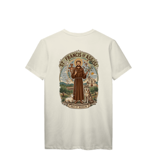 Nome do produto Camiseta Instrumento da Paz (São Francisco de Assis) 
