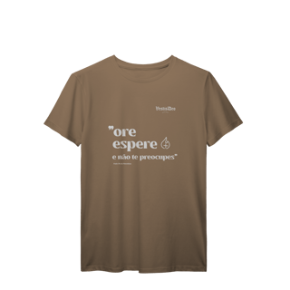 Nome do produto Camiseta Ore e Espere (Padre Pio) 