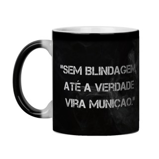 Nome do produto Caneca Mágica | Frase “Blindagem” | BLIND△