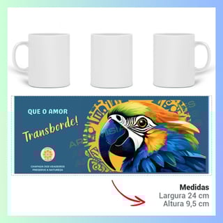 Nome do produto ARTEMÍSIA Canecas - 'ARARA-CANINDÉ - Cerrado Brasileiro' - 02