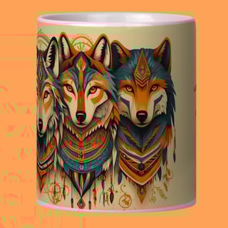 Nome do produto ARTEMÍSIA Canecas - ‘Matilha de Lobos – Animais de Poder’ - 01