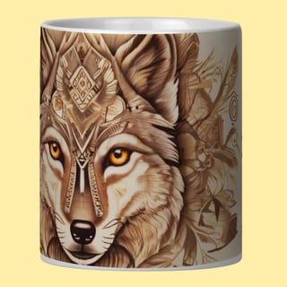 Nome do produto ARTEMÍSIA Canecas - ‘Lobo – Animais de Poder’ - 02