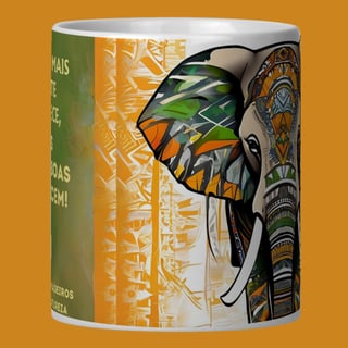 Nome do produto ARTEMÍSIA Canecas – ‘Elefante – Animais de Poder’ - 03