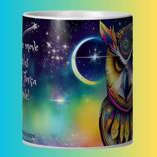 Nome do produto ARTEMÍSIA Canecas – ‘Coruja - Animais de Poder’ - 02