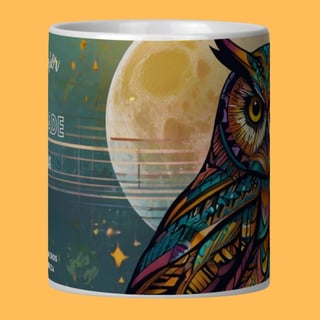 Nome do produto ARTEMÍSIA Canecas – ‘Coruja - Animais de Poder’ - 04