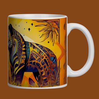 Nome do produto ARTEMÍSIA Canecas – ‘Onça-pintada – Cerrado Brasileiro’ - 08