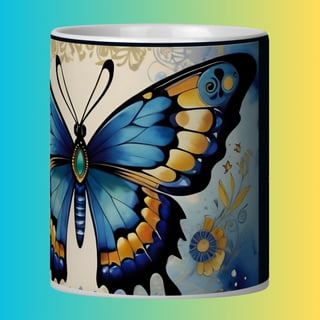 Nome do produto ARTEMÍSIA Canecas – ‘BORBOLETAS – A Magia da Transformação’ - 09