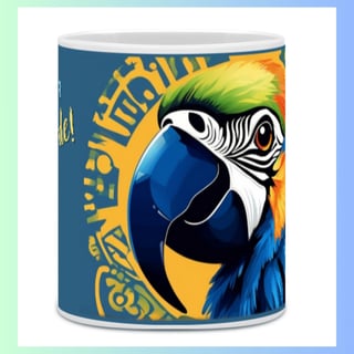 Nome do produto ARTEMÍSIA Canecas - 'ARARA-CANINDÉ - Cerrado Brasileiro' - 02