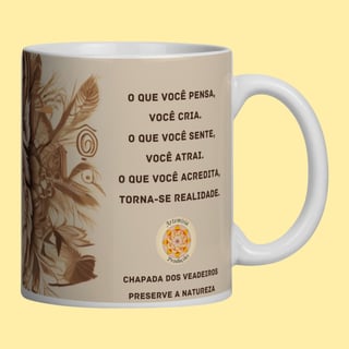 Nome do produto ARTEMÍSIA Canecas - ‘Lobo – Animais de Poder’ - 02