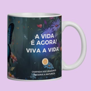 Nome do produto ARTEMÍSIA Canecas – ‘BORBOLETAS - A Magia da Transformação’ - 01