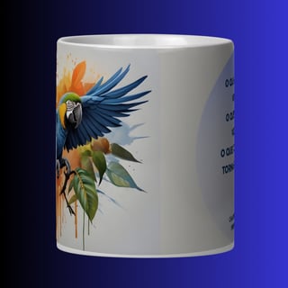 Nome do produto ARTEMÍSIA Canecas - 'ARARA-CANINDÉ - Cerrado Brasileiro' = 05