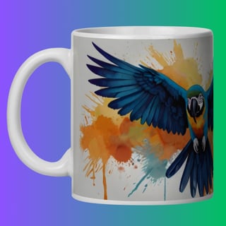 Nome do produto ARTEMÍSIA Canecas - 'ARARA-CANINDÉ - Cerrado Brasileiro' - 06