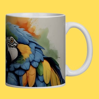 Nome do produto ARTEMÍSIA Canecas - 'ARARA-CANINDÉ - Cerrado Brasileiro' - 07