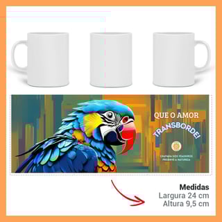 Nome do produto ARTEMÍSIA Canecas - 'ARARA-CANINDÉ - Cerrado Brasileiro' - 09