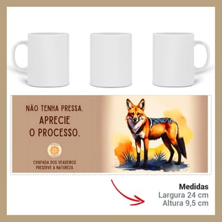 Nome do produto ARTEMÍSIA Canecas – ‘Lobo-guará – Cerrado Brasileiro’ - 02