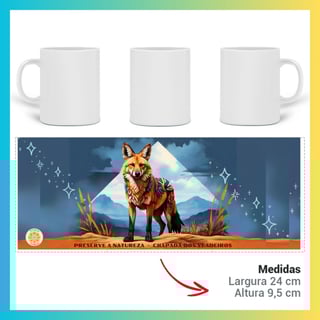 Nome do produto ARTEMÍSIA Canecas – ‘Lobo-guará – Cerrado Brasileiro’ - 06