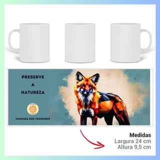 Nome do produto ARTEMÍSIA Canecas – ‘Lobo-guará – Cerrado Brasileiro’ - 11