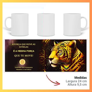Nome do produto ARTEMÍSIA Canecas – ‘Onça-pintada – Cerrado Brasileiro’ - 02