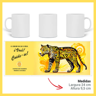 Nome do produto ARTEMÍSIA Canecas – ‘Onça-pintada – Cerrado Brasileiro’ - 05