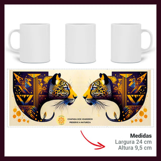 Nome do produto ARTEMÍSIA Canecas – ‘Onça-pintada – Cerrado Brasileiro’ - 06