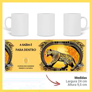 Nome do produto ARTEMÍSIA Canecas – ‘Onça-pintada – Cerrado Brasileiro’ - 10