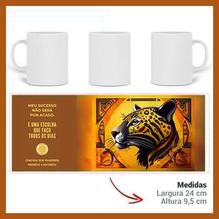 Nome do produto ARTEMÍSIA Canecas – ‘Onça-pintada – Cerrado Brasileiro’ - 12