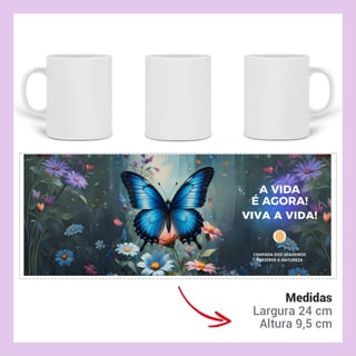 Nome do produto ARTEMÍSIA Canecas – ‘BORBOLETAS - A Magia da Transformação’ - 01
