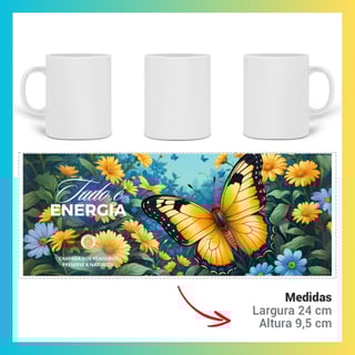 Nome do produto ARTEMÍSIA Canecas – ‘BORBOLETAS – A Magia da Transformação’ - 05