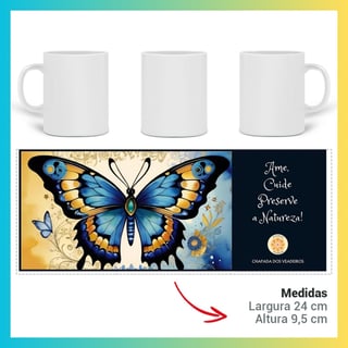 Nome do produto ARTEMÍSIA Canecas – ‘BORBOLETAS – A Magia da Transformação’ - 09