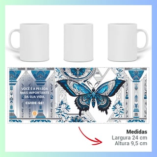 Nome do produto ARTEMÍSIA Canecas – ‘BORBOLETAS – A Magia da Transformação’ - 11