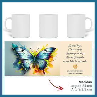 Nome do produto ARTEMÍSIA Canecas – ‘BORBOLETAS – A Magia da Transformação’ - 13