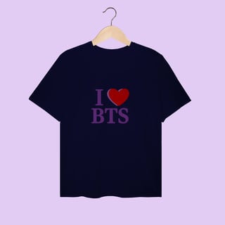 Nome do produtoEU AMO BTS Plus Size