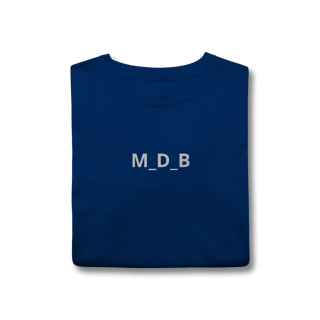 Nome do produto Camiseta M_D_B na frente e nas costas 