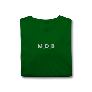 Nome do produto Camiseta M_D_B na frente e nas costas 