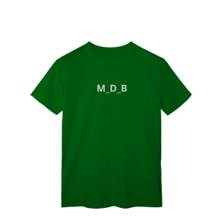 Nome do produto Camiseta M_D_B na frente e nas costas 