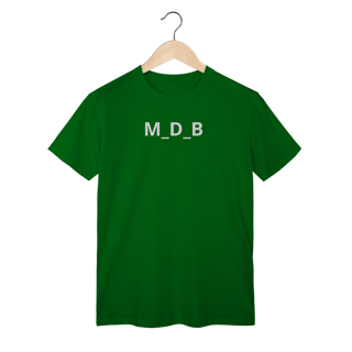 Nome do produto Camiseta M_D_B na frente e nas costas 
